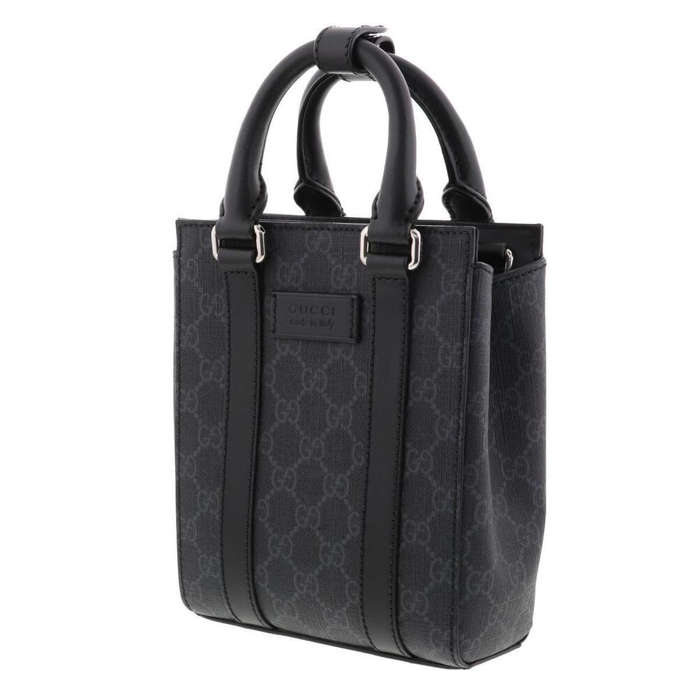 GUCCI Shoulder Bag Messenger GG Supreme Black - Picture 2 of 6